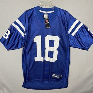 NEW Peyton Manning #18 Indianapolis Colts NFL Reebok Jersey Sz L NWT